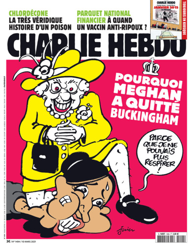маркл елизавета II карикатура Charlie Hebdo