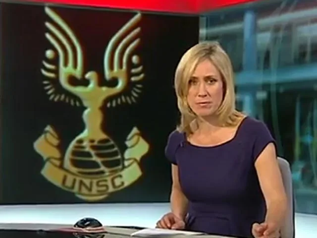 Флаг ООН в эфире BBC перепутали с логотипом компьютерной "стрелялки". ВИДЕО
