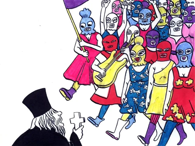 В Париже проходит выставка в поддержку Pussy Riot