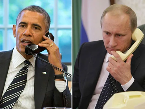 Обаме позвонил Путин, а тот потребовал вывести войска из Украины