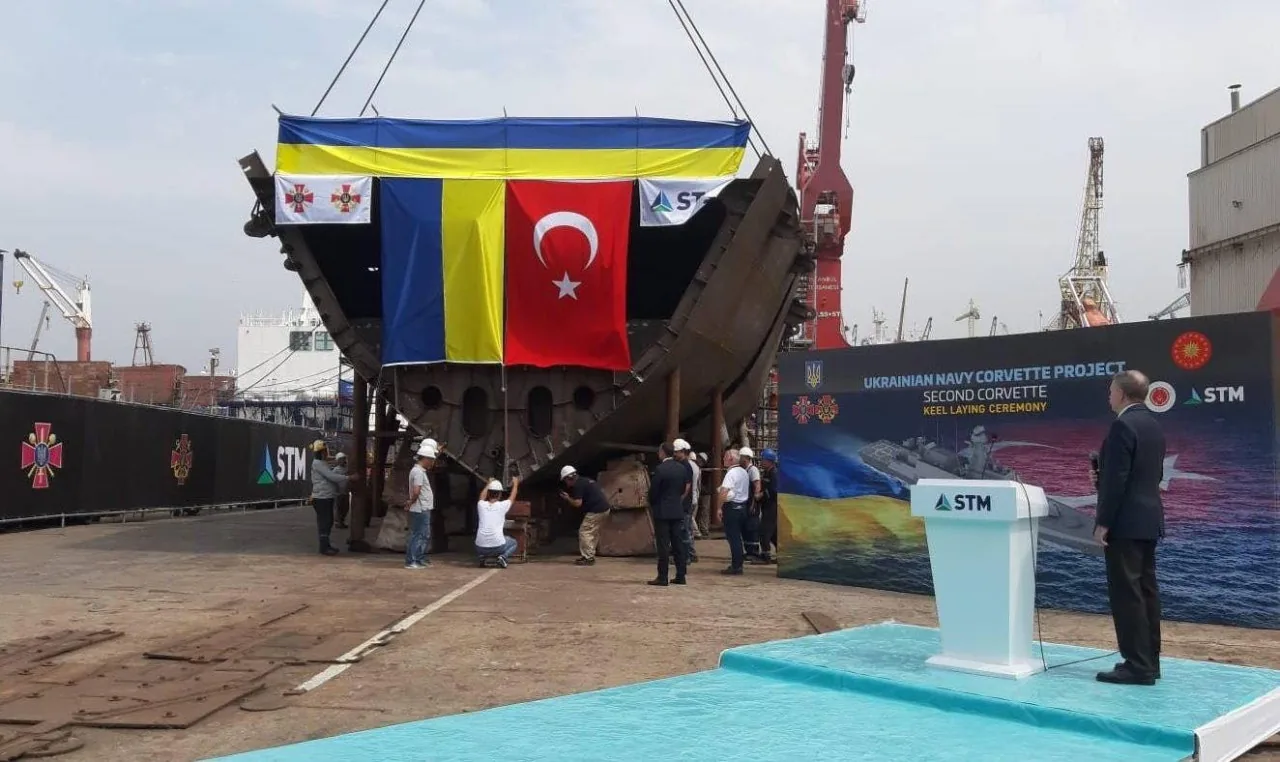 Другий корабель типу "ADA" заклали у Туреччині для ВМС України