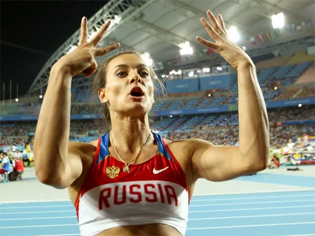 Елена Исинбаева в Стокгольме установила новый мировой рекорд