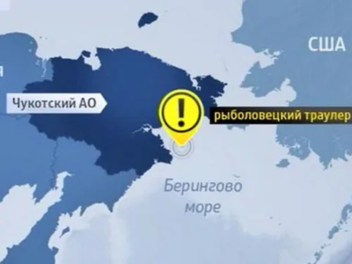 Судно с 62 пассажирами затонуло у берегов Чукотки