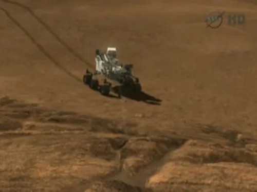 Успешно совершил посадку на Марс американский марсоход Curiosity