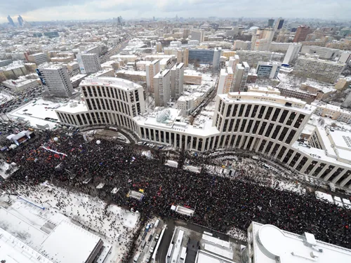 В РФ всього в мітингах 4 лютого взяли участь 230 тис осіб