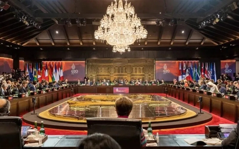 зустріч міністрів фінансів країн G20 у конференц-залі