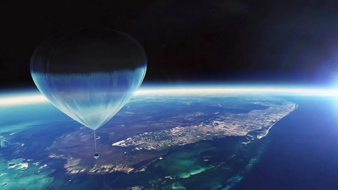 Науковий аеростат NASA над Форт-Самнером у стратосфері