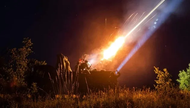 Українська протиповітряна оборона під час атаки російських дронів