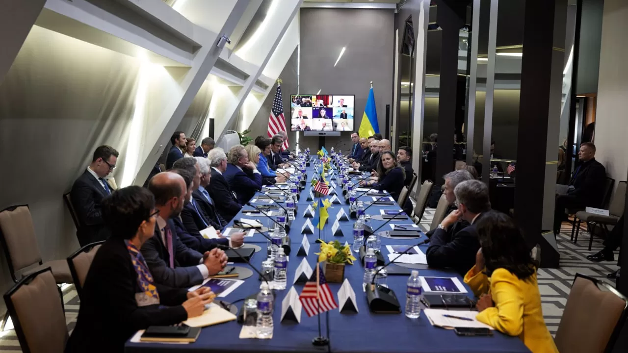 Володимир Зеленський під час зустрічі з представниками американського бізнесу в Нью-Йорку