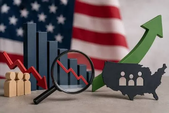 Будівля Федеральної резервної системи США та графік ринку праці